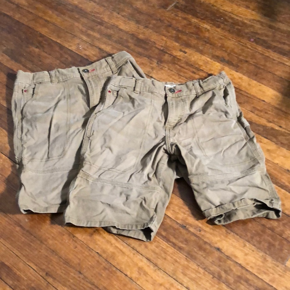 Pair of boys wrangler khaki shorts Sz 12